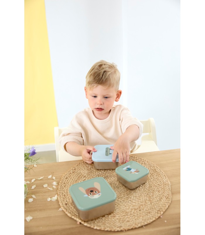 Comprar Snackbox 3 peças em aço inoxidável Lässig a um preço promocional.