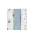 Pack 3 muselinas bambú 80x80 Lässig | Viscosa transpirable