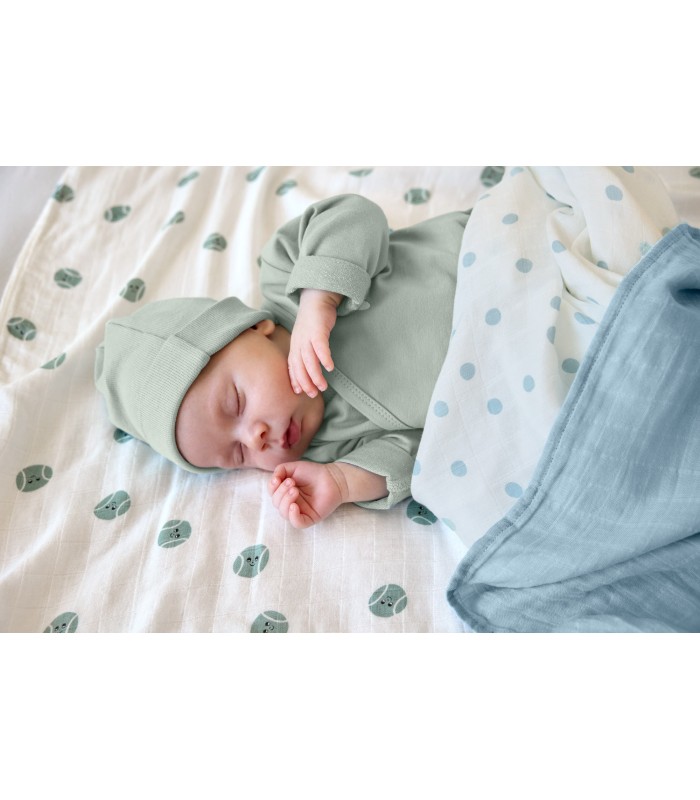 Pack 3 muslin animals Lässig