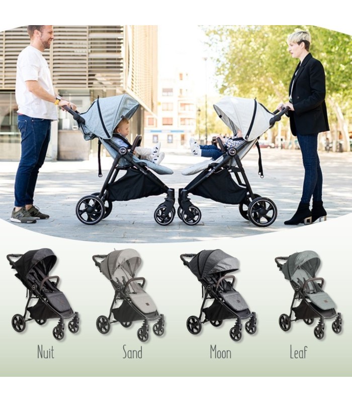 Silla VentT+ Niu en diversos colores con diseño ergonómico, capota extensible y cesta portaobjetos.