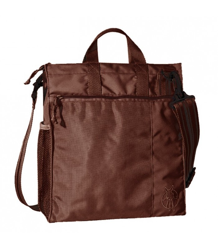 Buggy Bag Lässig | Universal fastening system and coffee-colored technical fabric