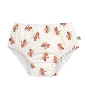 Bañador pañal volante Lässig | Textil técnico hibisco flores