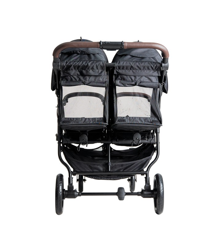 Silla gemelar VentTwin + Niu | Ancho 65cm y textil reflectante