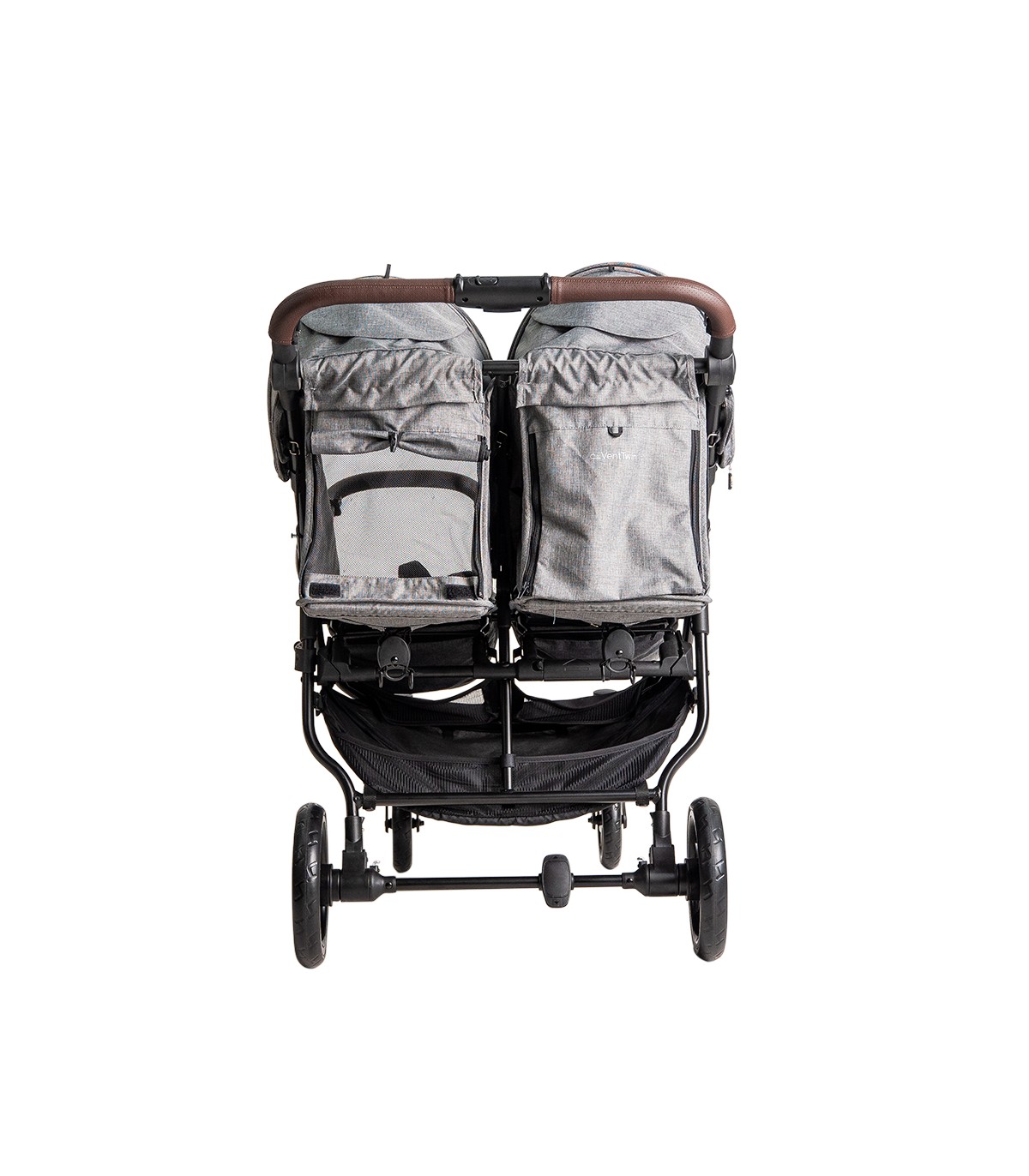 VentTwin double stroller + Niu | Width 65cm and reflective textile