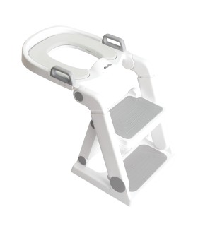 Toilet seat reducer with ladder