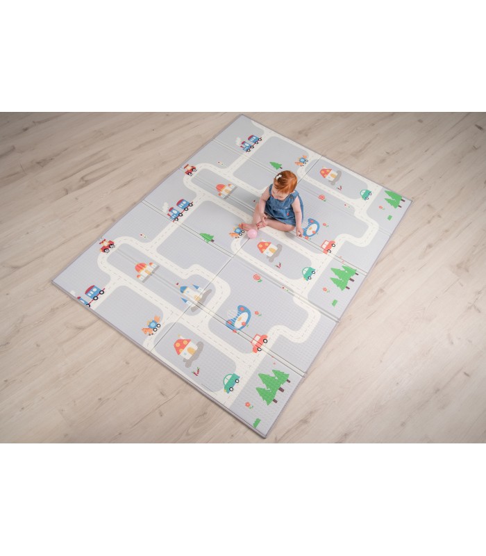 Reversible soft play mat