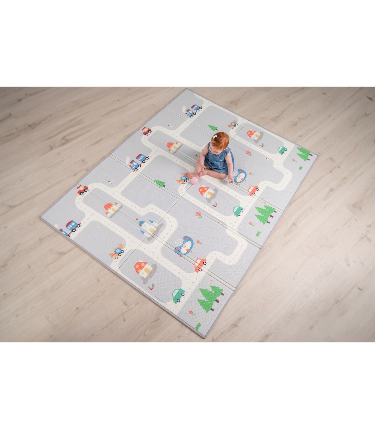 Reversible soft play mat
