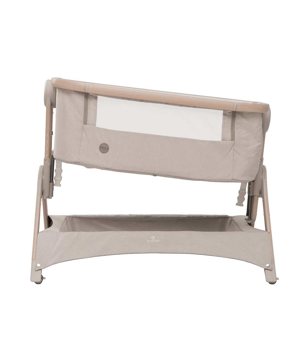 Co-sleeping crib Stella Olmitos | Wood and quilt included