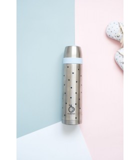 Comprar Termo líquido acero inoxidable dots Olmitos a precio de oferta  Color Azul