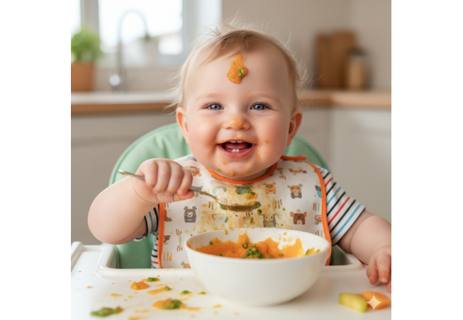 Cómo hacer más fácil la hora de la comida del bebé | Olmitos